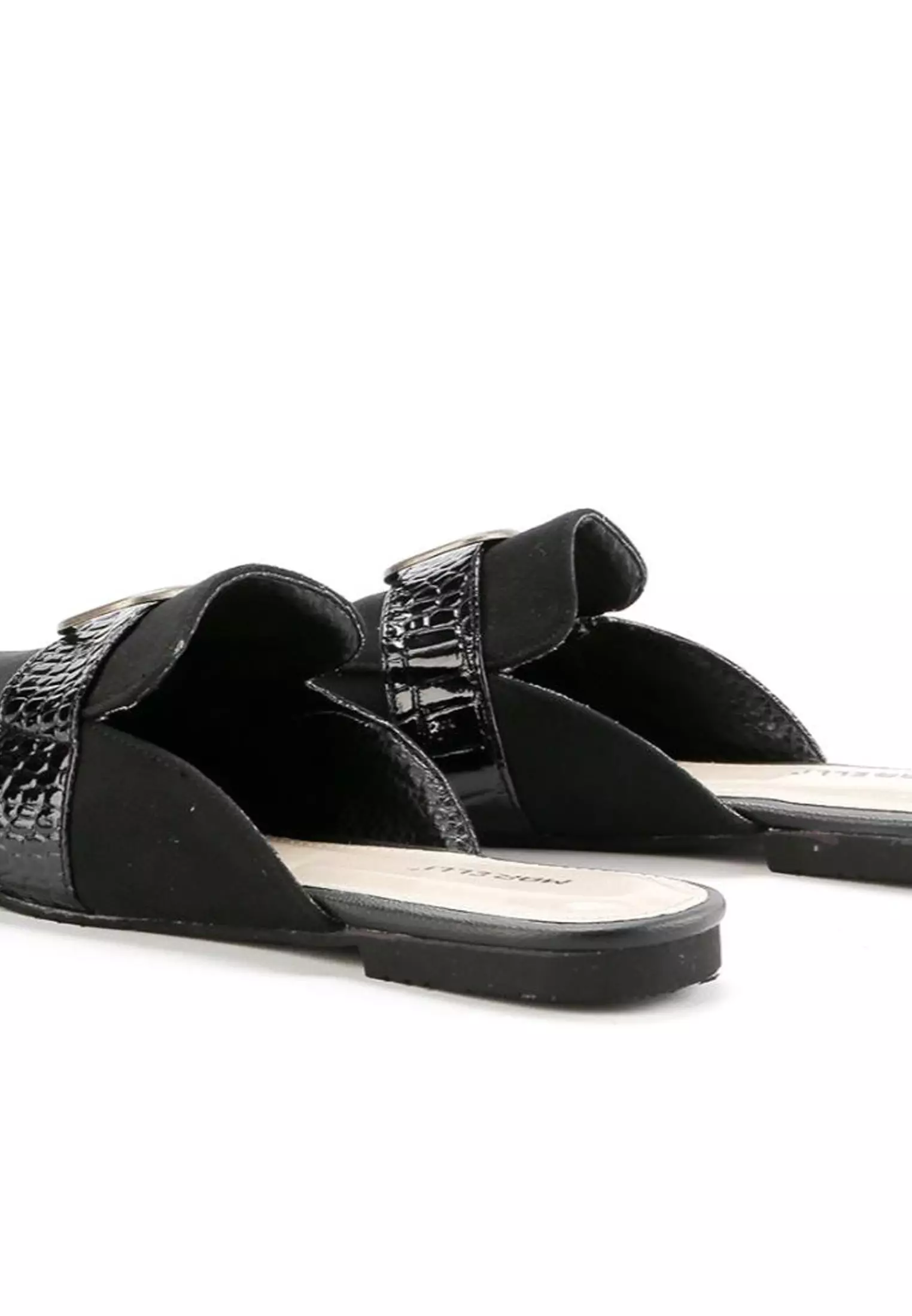 Cindi Sandal Mules wanita Flat Slip On