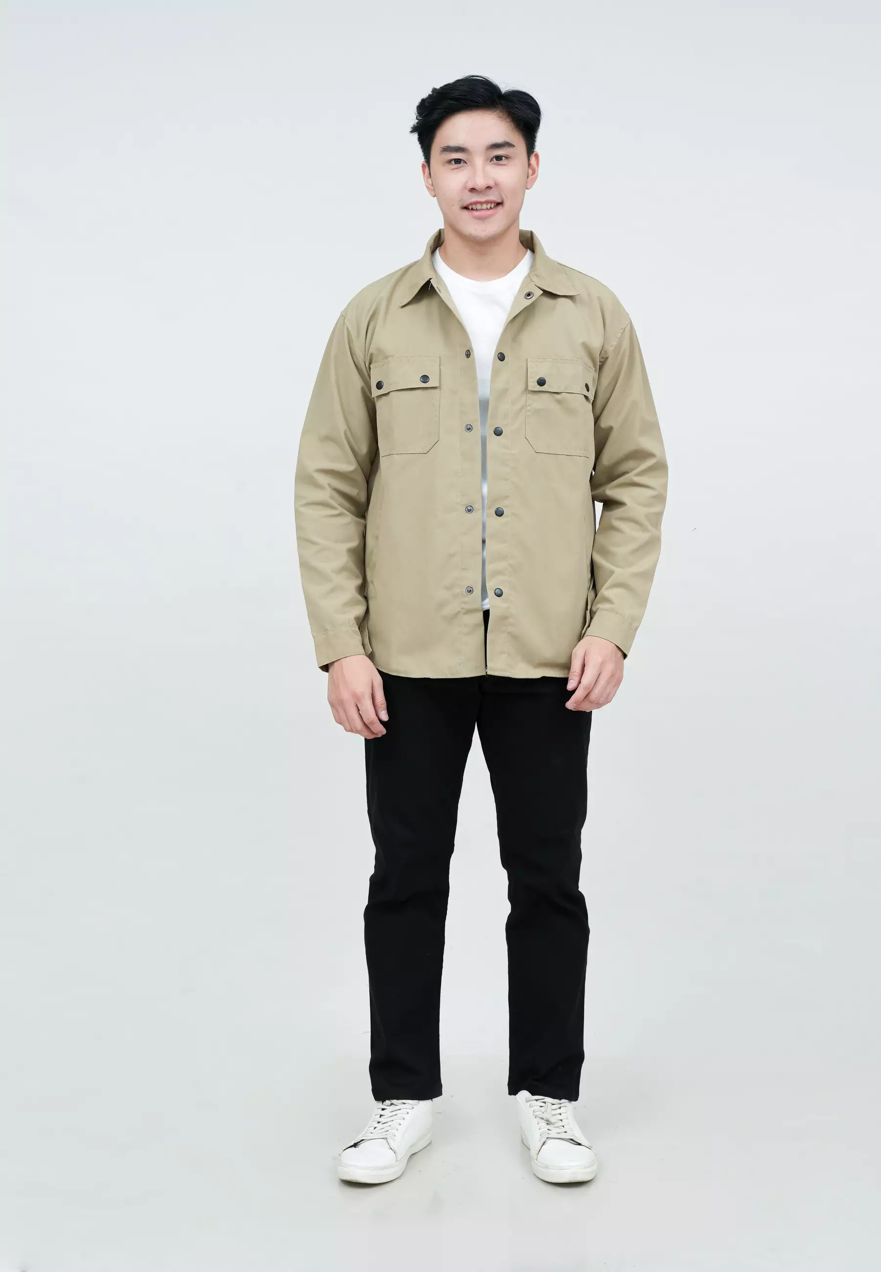 Houseofcuff Jaket Parka Jacket Cream motif Unisex Tokyo City