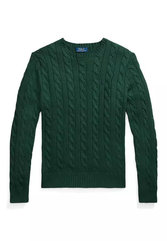 Cable-Knit Cotton Sweater