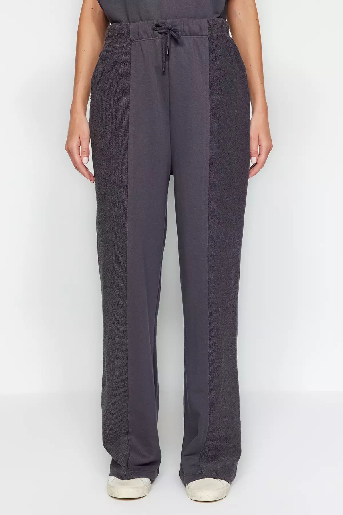 High Waist Drawcord Pants