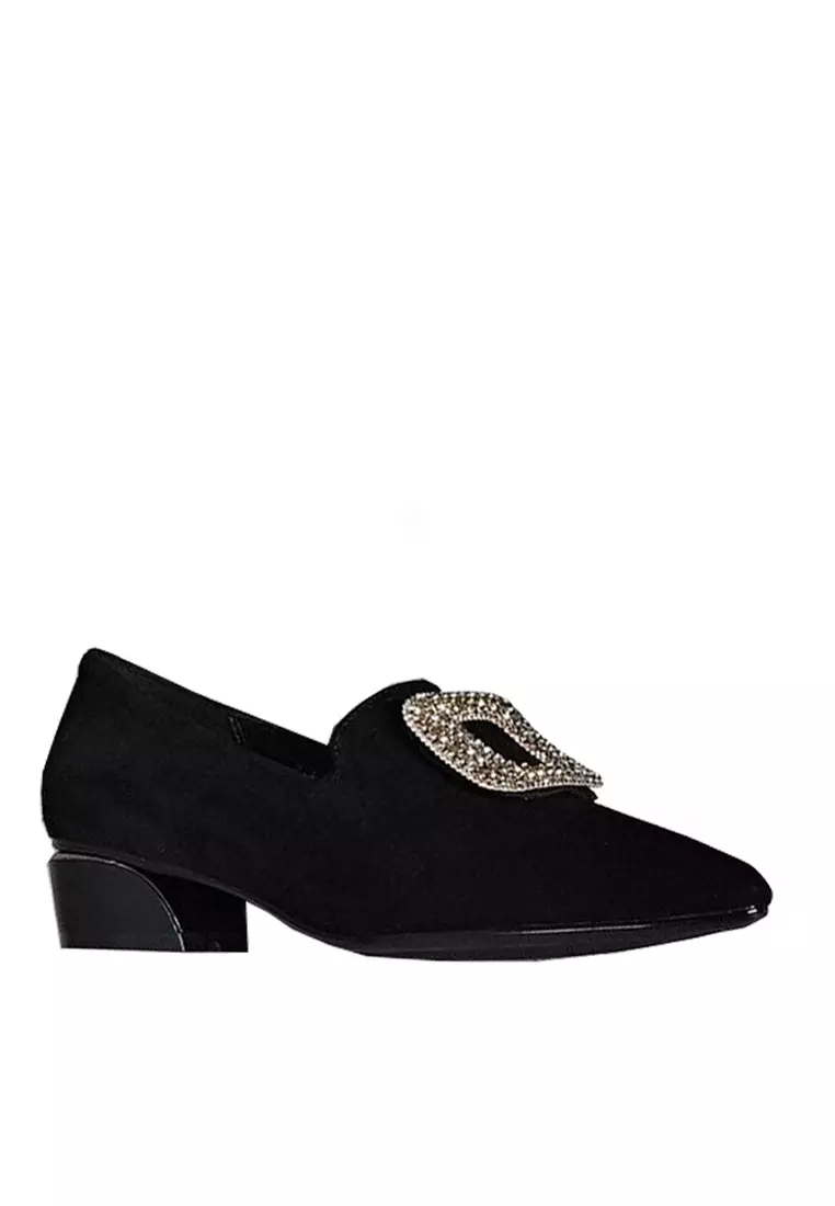 Discount on Twenty Eight Shoes  shoes - SKU: VANSA Fashionable Sheep suede Buckle Low Heels VSW-H693310.2.5