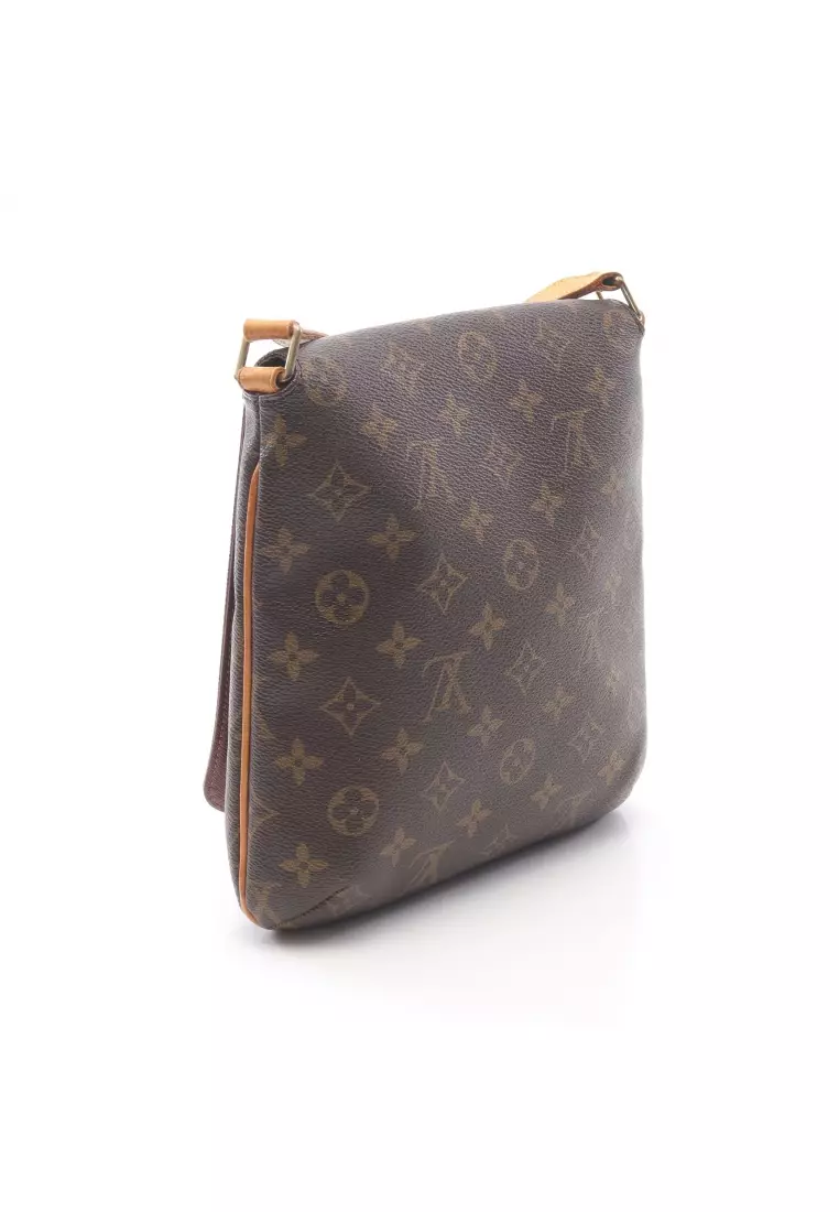 Pre-Loved Louis Vuitton Musette Salsa short strap monogram Shoulder bag PVC leather Brown