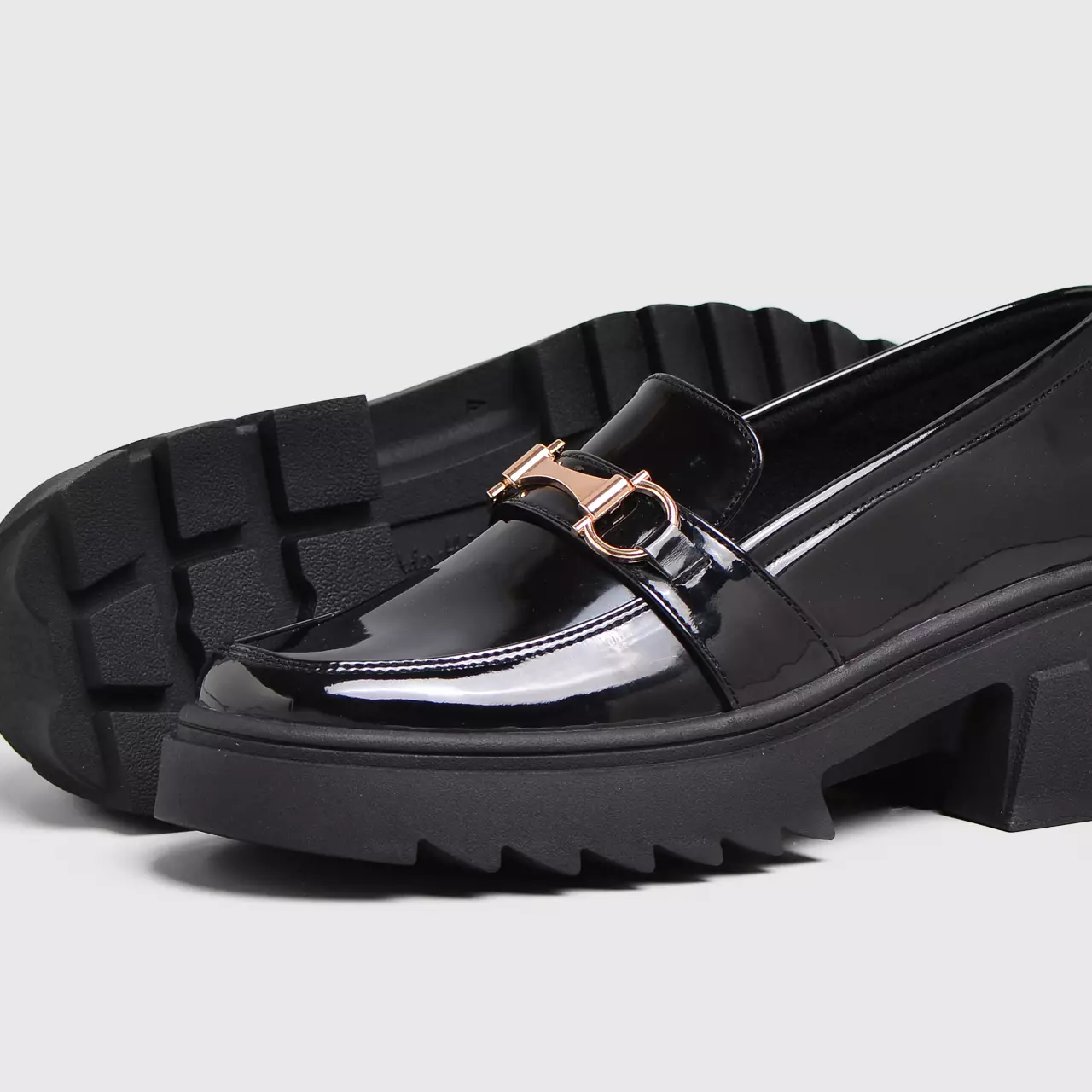 Sillia Oxford Patent Black