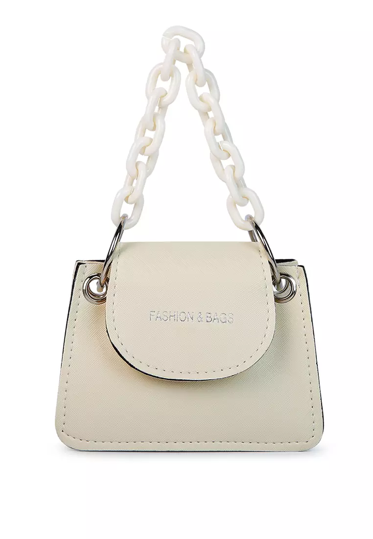 Round clearance white handbag