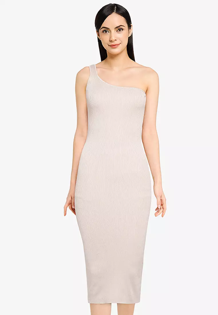 Jual MISSGUIDED One Shoulder Knitted Dress Original 2023 | ZALORA Indonesia  ®