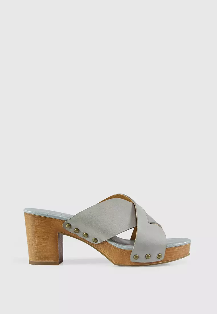 Discount on Belle & Bloom  shoes - SKU: Midtown Clog Mule - Stonewash Blue
