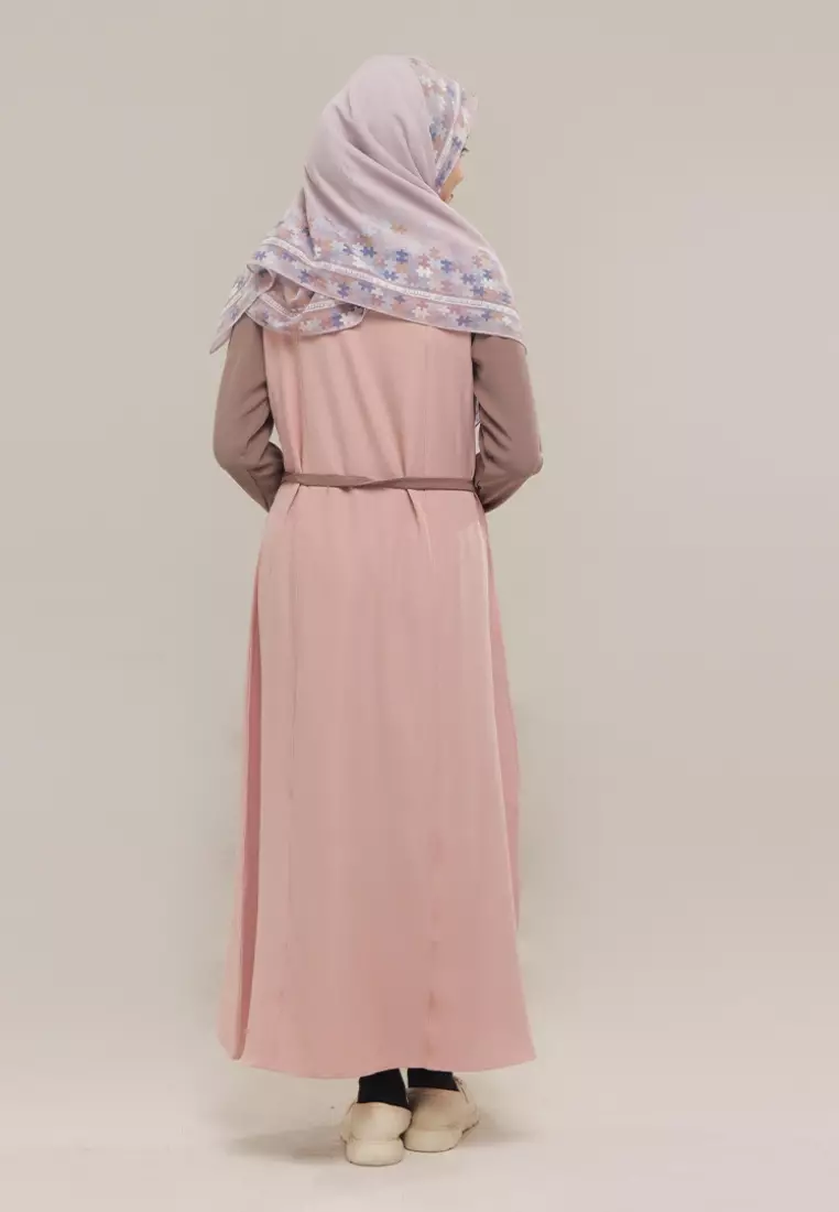 Rabbani - Gamis Dress Muslim Wanita Dreslim Dara Nina Exclusive - Peach