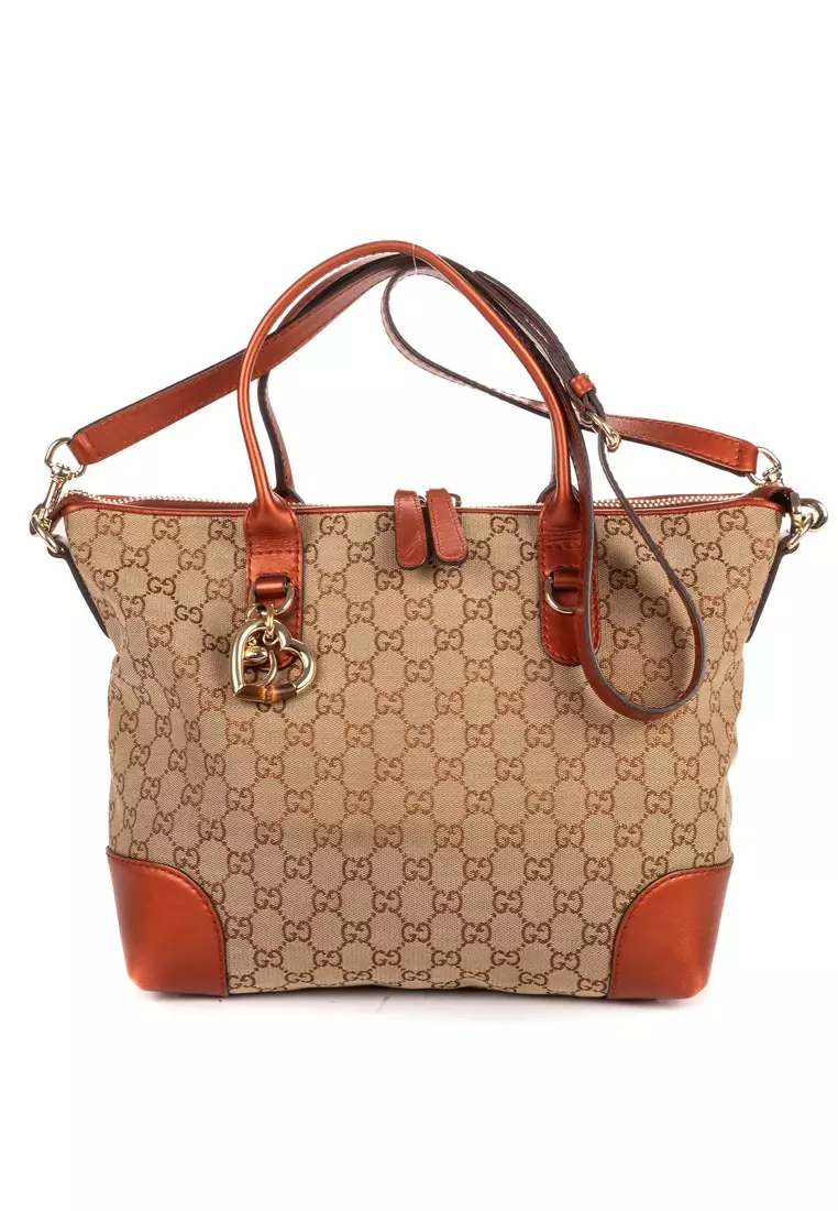 Buy Gucci Pre-Loved Heart Bit Zip Tote 2026 Online | ZALORA