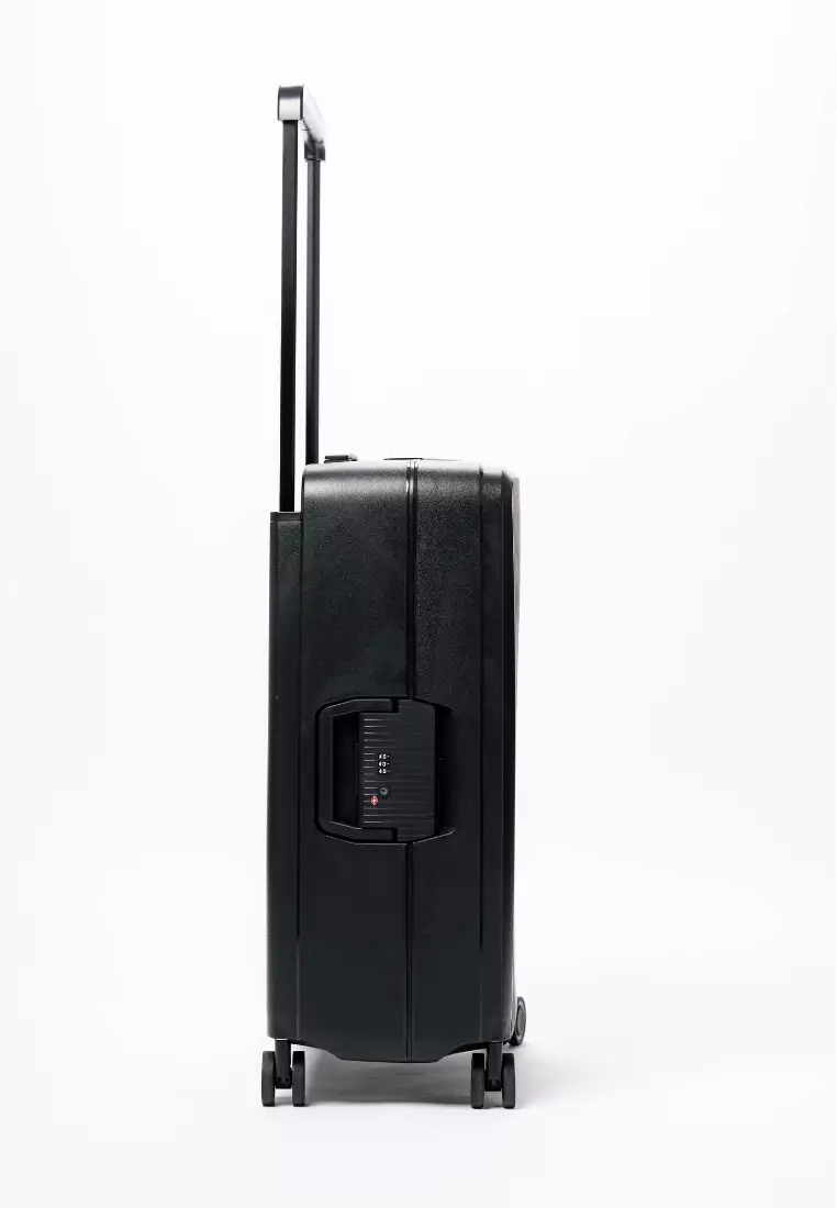 Gamma 3pcs Set 20, 24, 28" Large Hard Case Zipperless Luggage Black