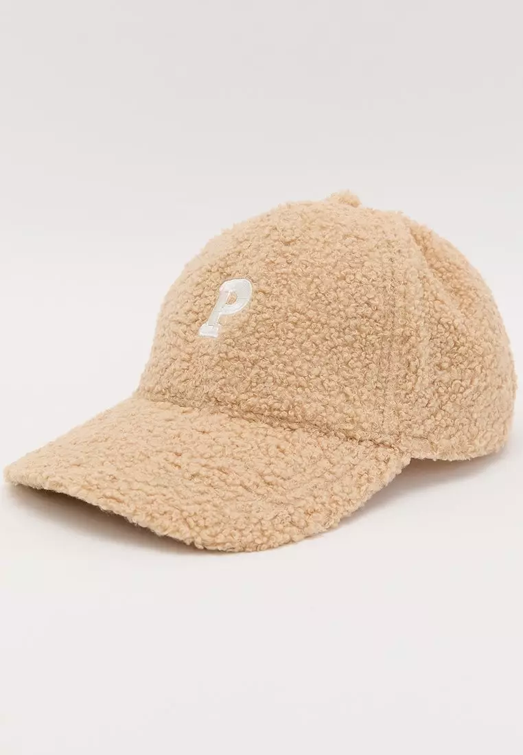 Fluffy P Cap - Khaki Brown