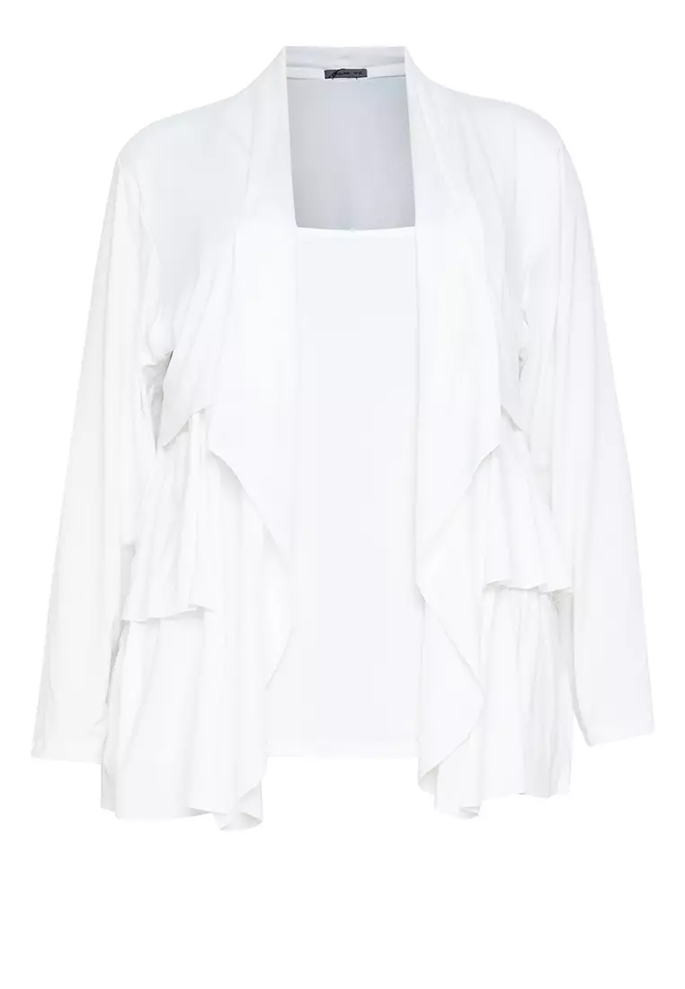White flowy cardigan on sale