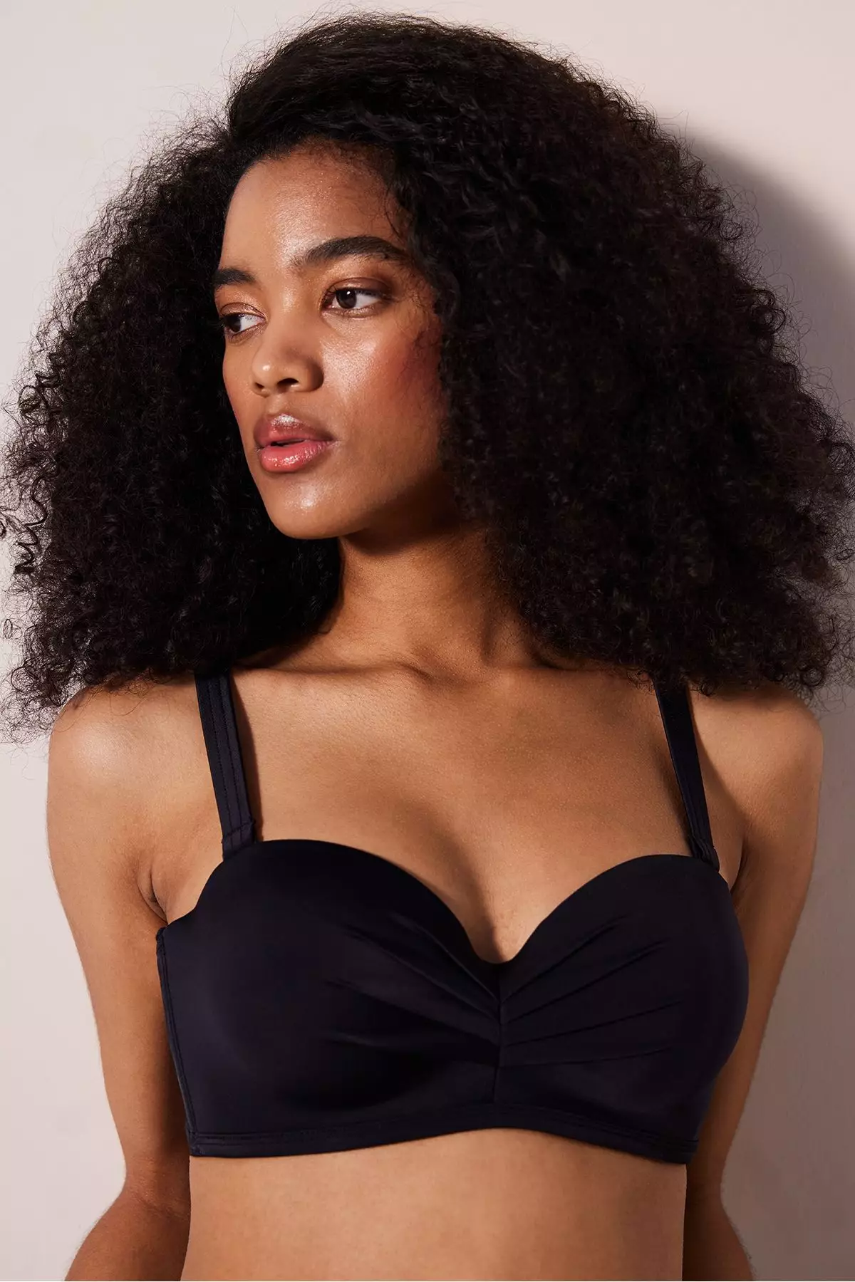 Lotus Black Bikini Top
