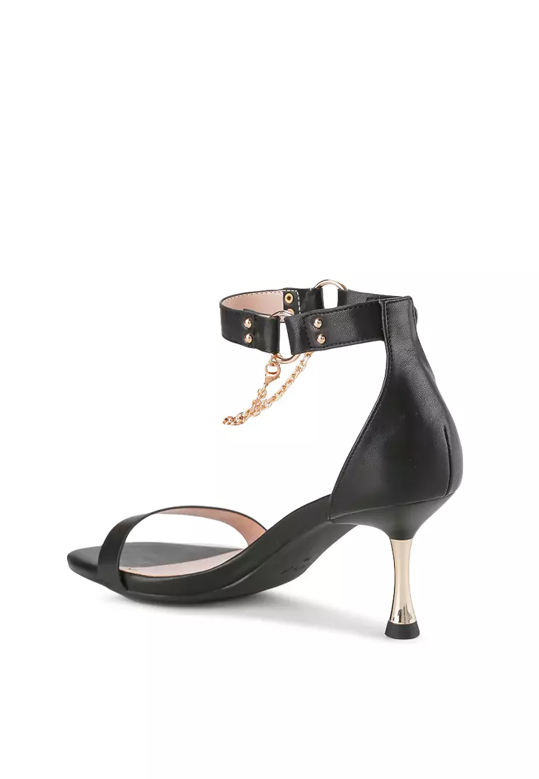 AMARY J2387-1 SLINGBACK HEEL BLACK