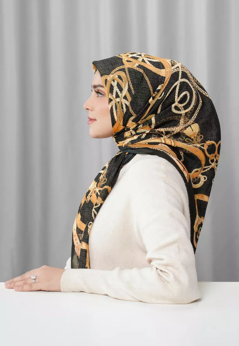 Alexandra Silk Jacquard Square - Gala
