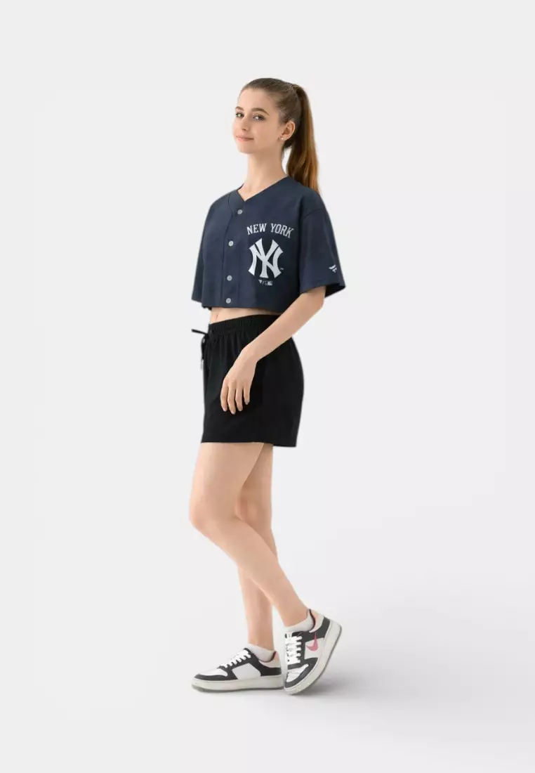 New York Yankees Crop Top for Women Major League Denim Collection [M6Q1]