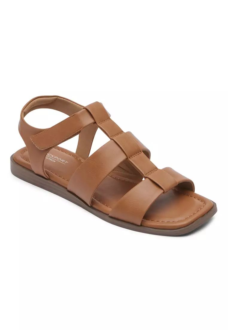 Buy Rockport Rockport Imogen Gladiator Sandal Tan Synthetic Eco