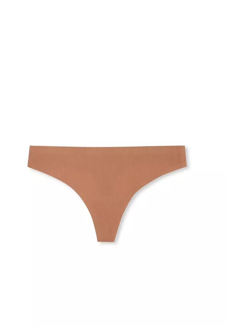 2-Pack Brown Basic Thong, Underwear for Women