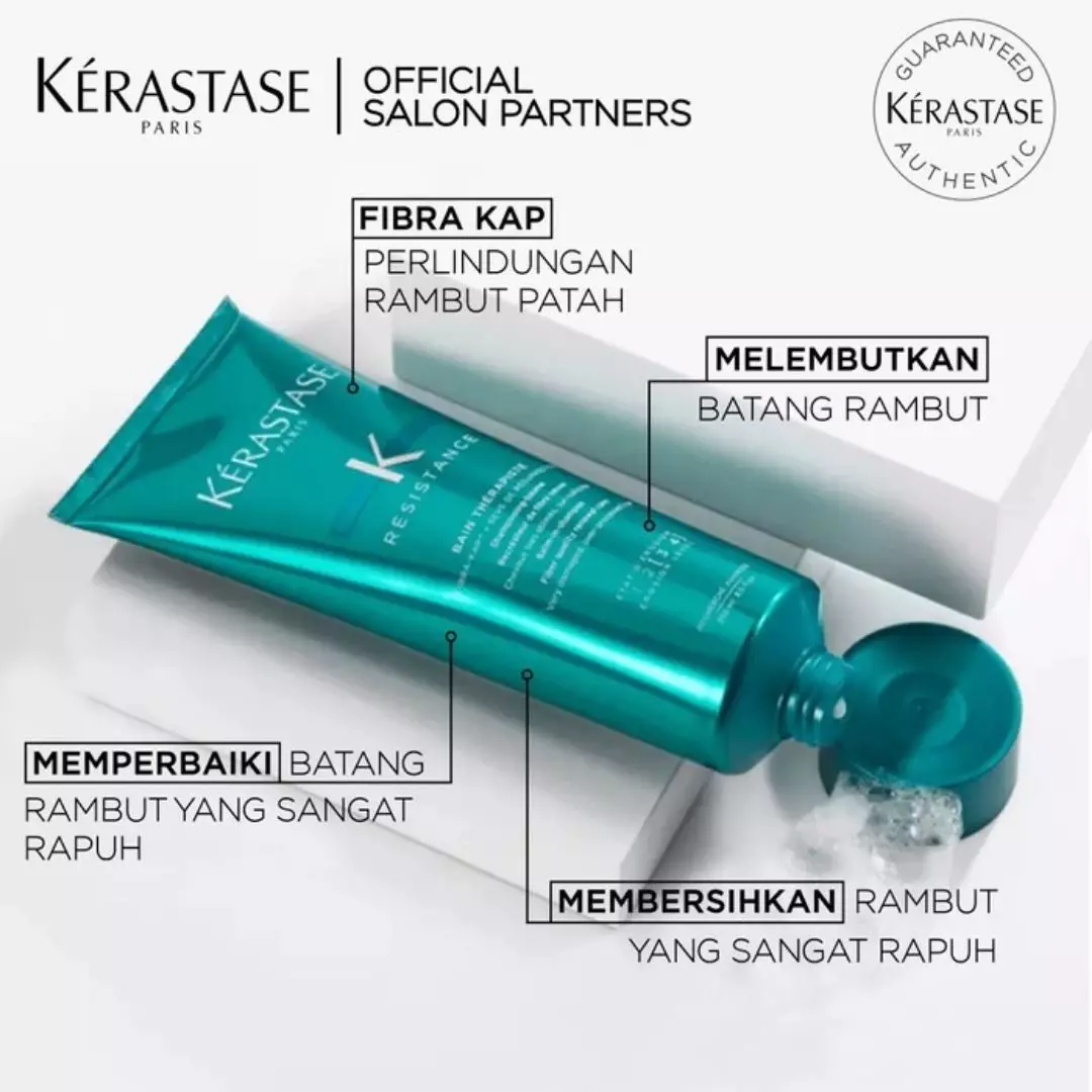 Kerastase Bain Therapiste 250ml Shampoo Rambut Rapuh
