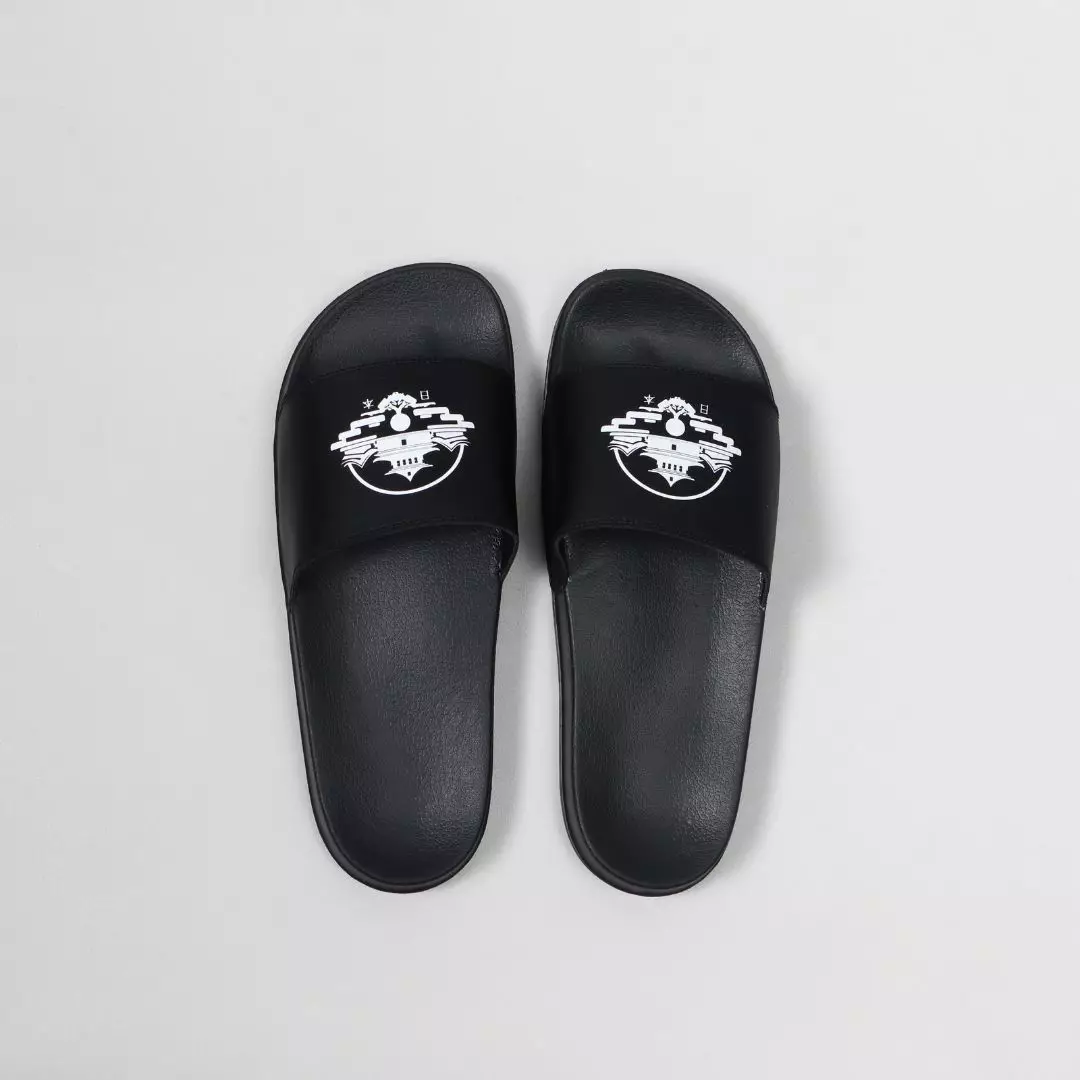 Cogen Sandal Hitam Slop Sendal Slip On Sandal Slide Pria Sendal Basic RB Series