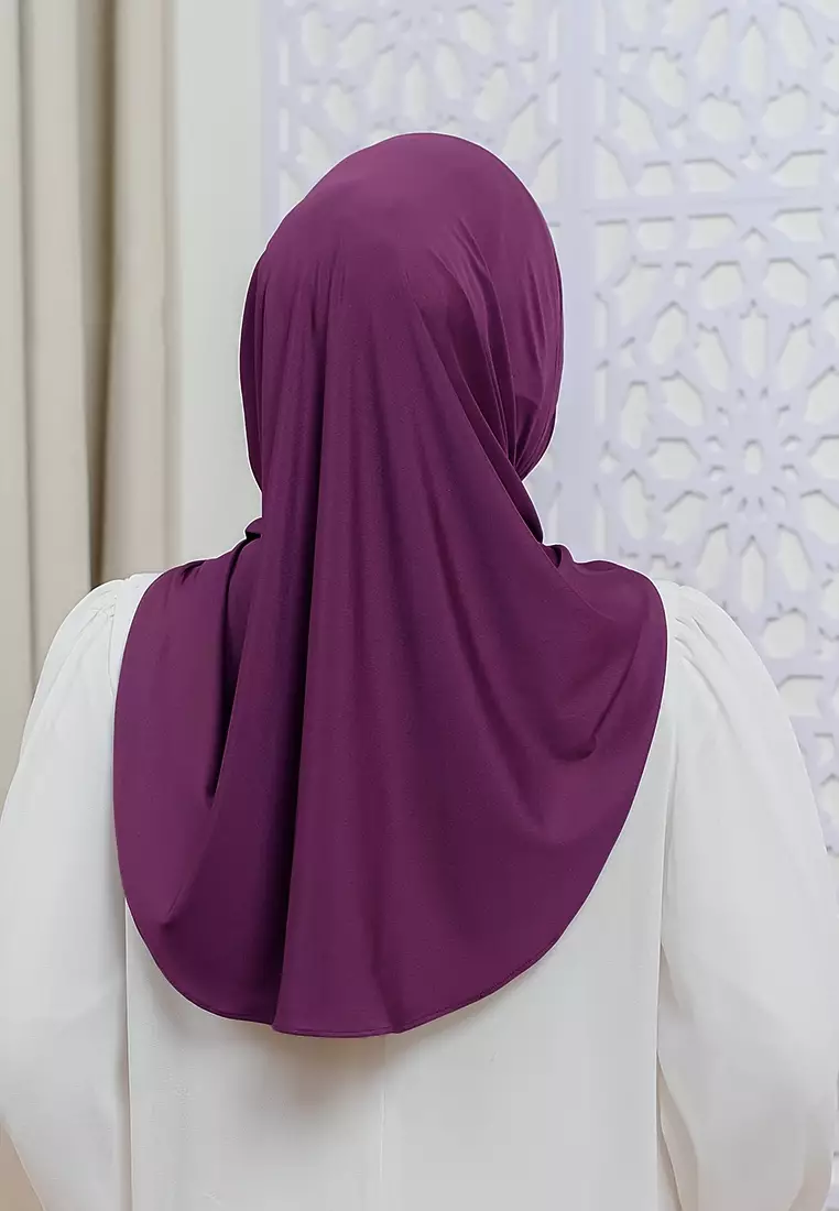 HIJAB INSTAN LUNA - BURGUNDY