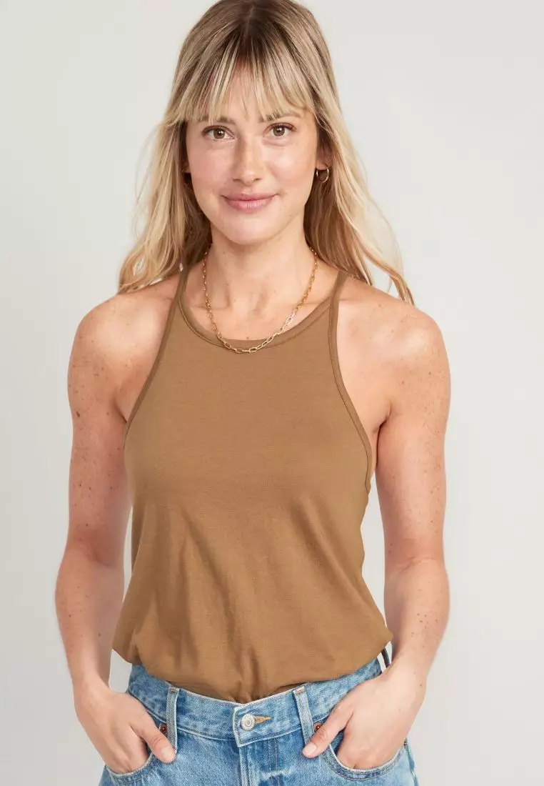 Relaxed Halter Tank Top for Women - Old Navy Philippines