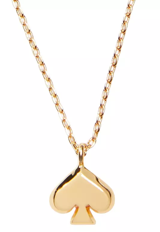 Everyday Spade Metal Mini Pendant Necklace in Gold o0ru3070