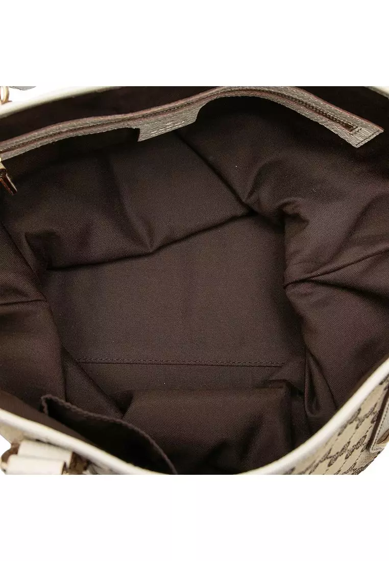 Pre-Loved Gucci Gg Canvas Charmy Tote
