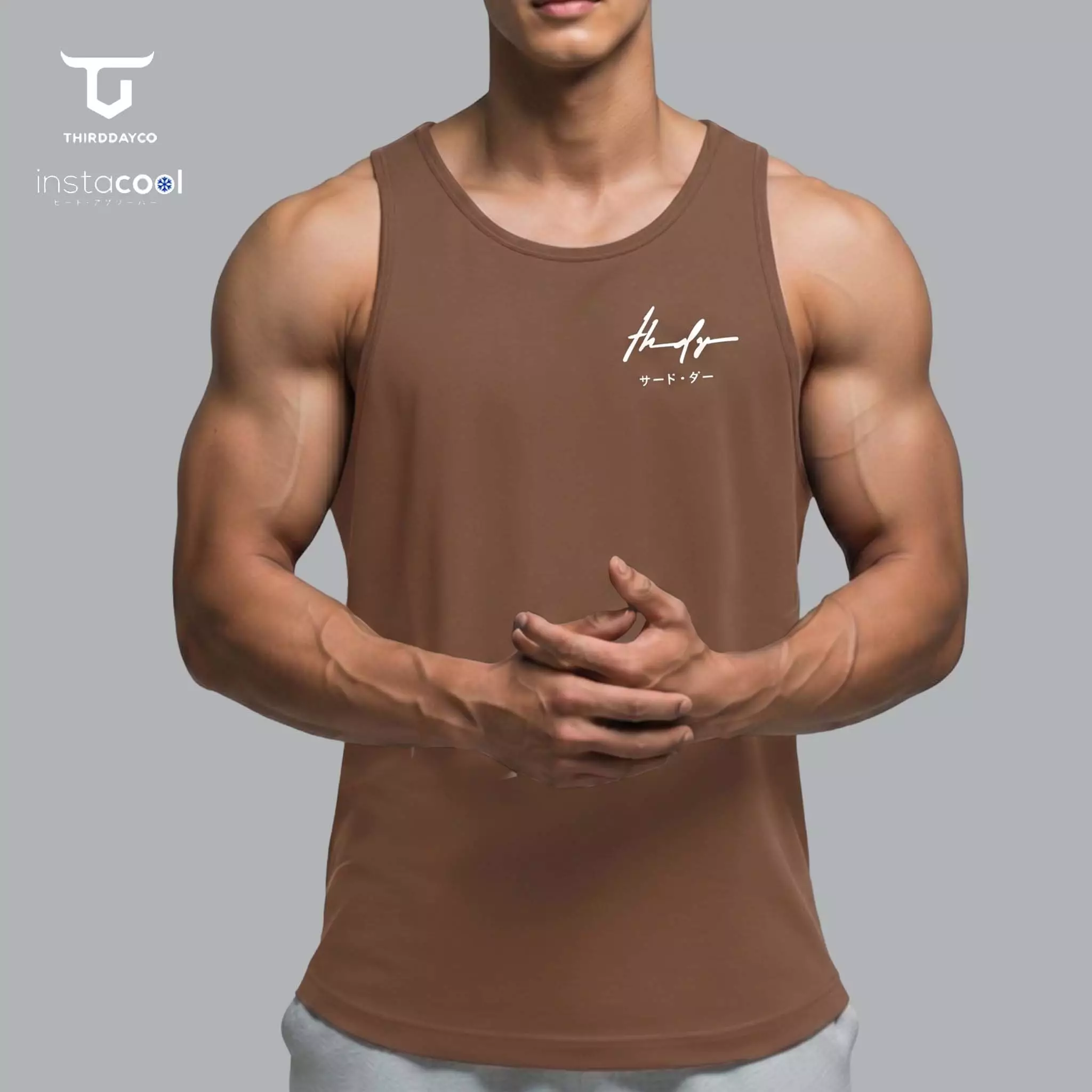 THIRDDAY Kutung Pria Casual SVN thdysign dakir Coklat MUA36