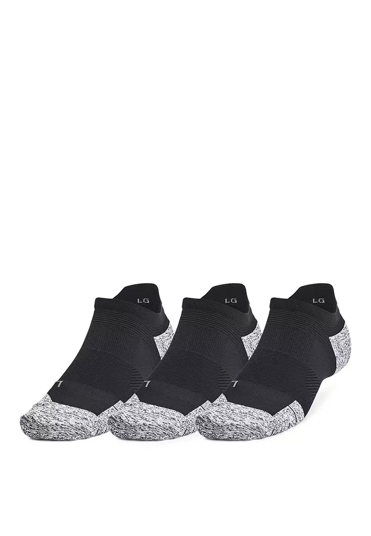 Buy Under Armour ArmourDry Run Cushion 3-Pack No Show Socks 2025