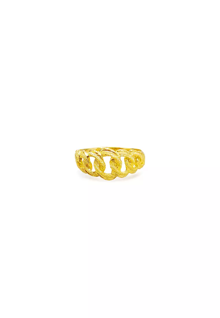MJ Jewellery 375/9K Gold Coco Ring C73
