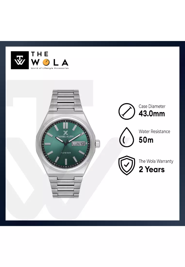 Men Analog Silver Stainless Steel Watch DK.1.14150-5