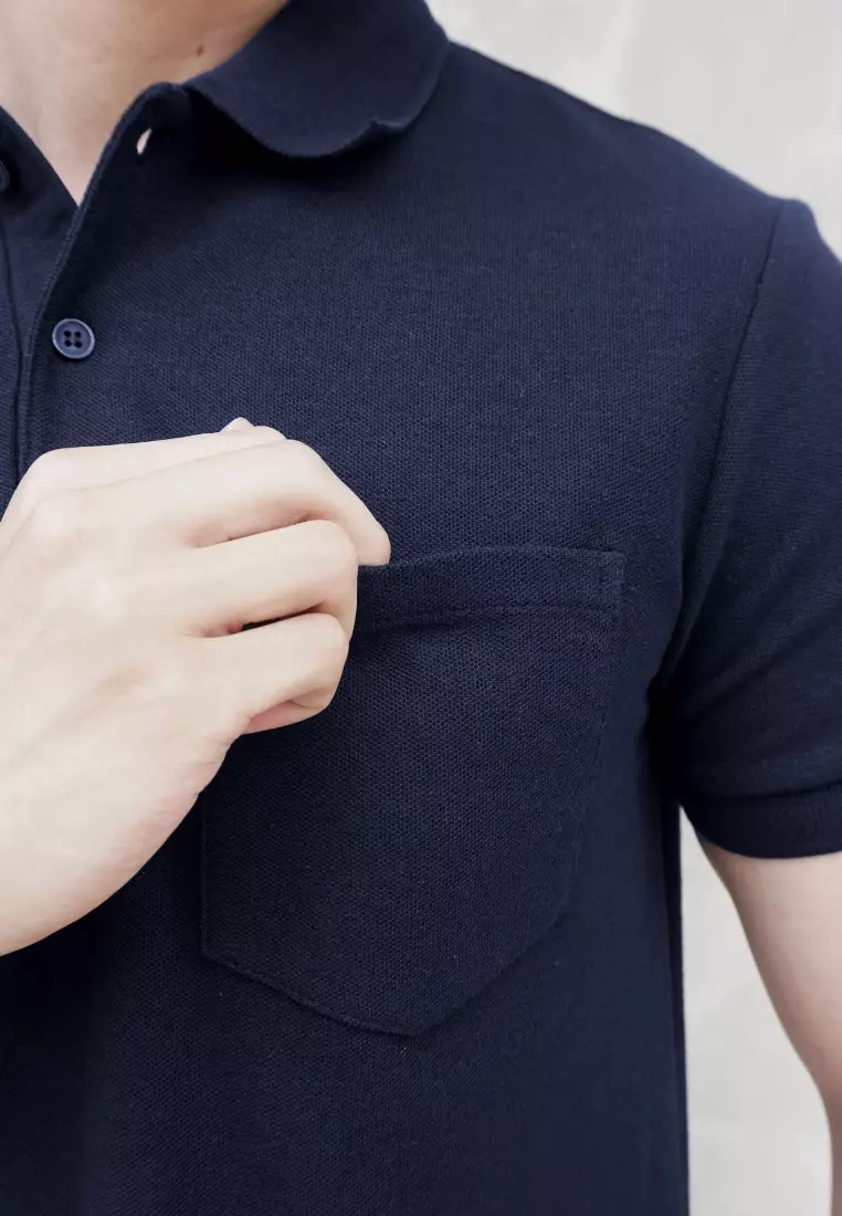 Kale MAX POCKET NAVY / Kaos Polo Pria / Kaos Pria / Kaos kerah / Polo Shirt Slim Fit