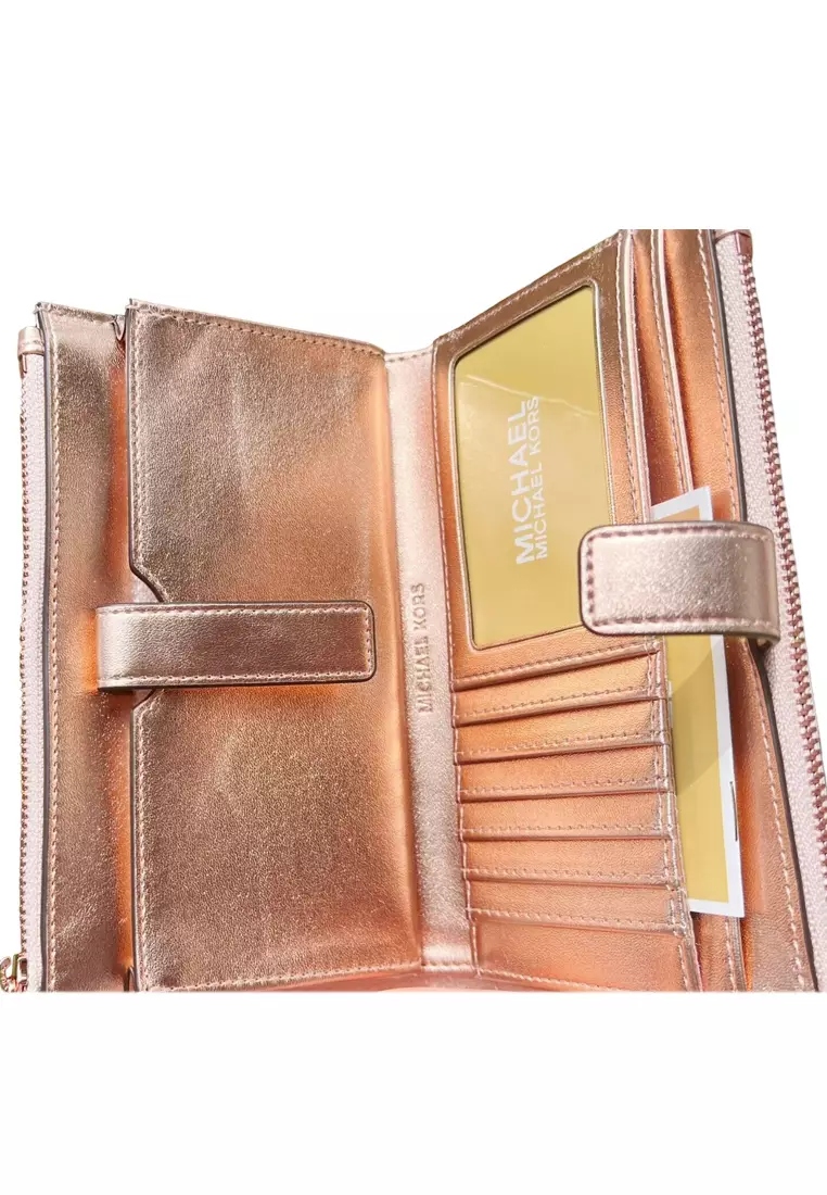 Michael kors new arrivals wristlet rose gold