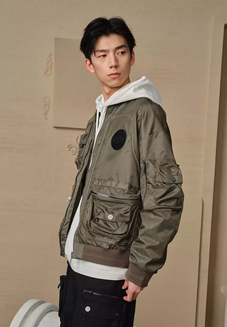 男裝 PALLADIUM LOGO 飛行員外套