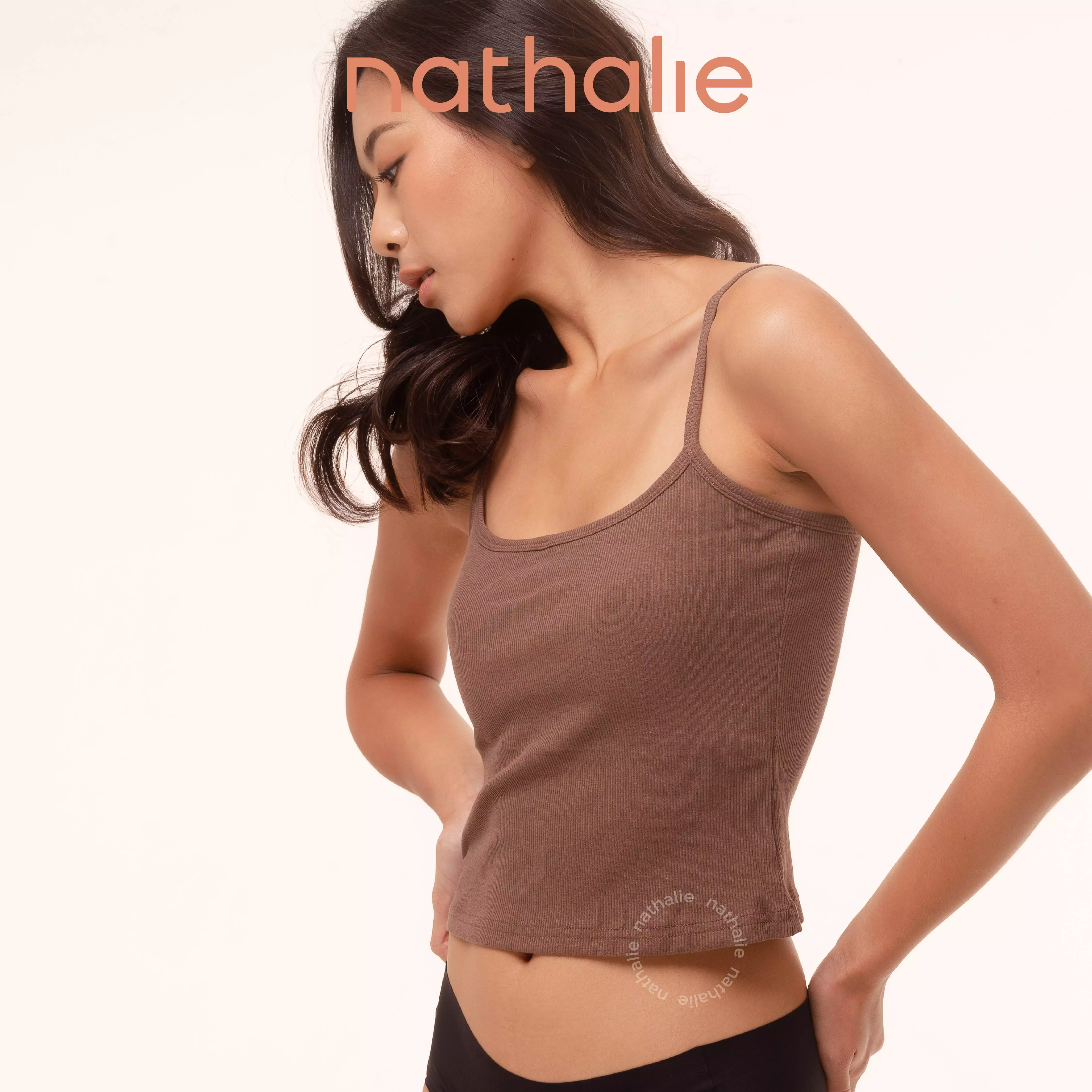 Nathalie Bra Top Cotton Blend NTA 3499 - Abu-Abu