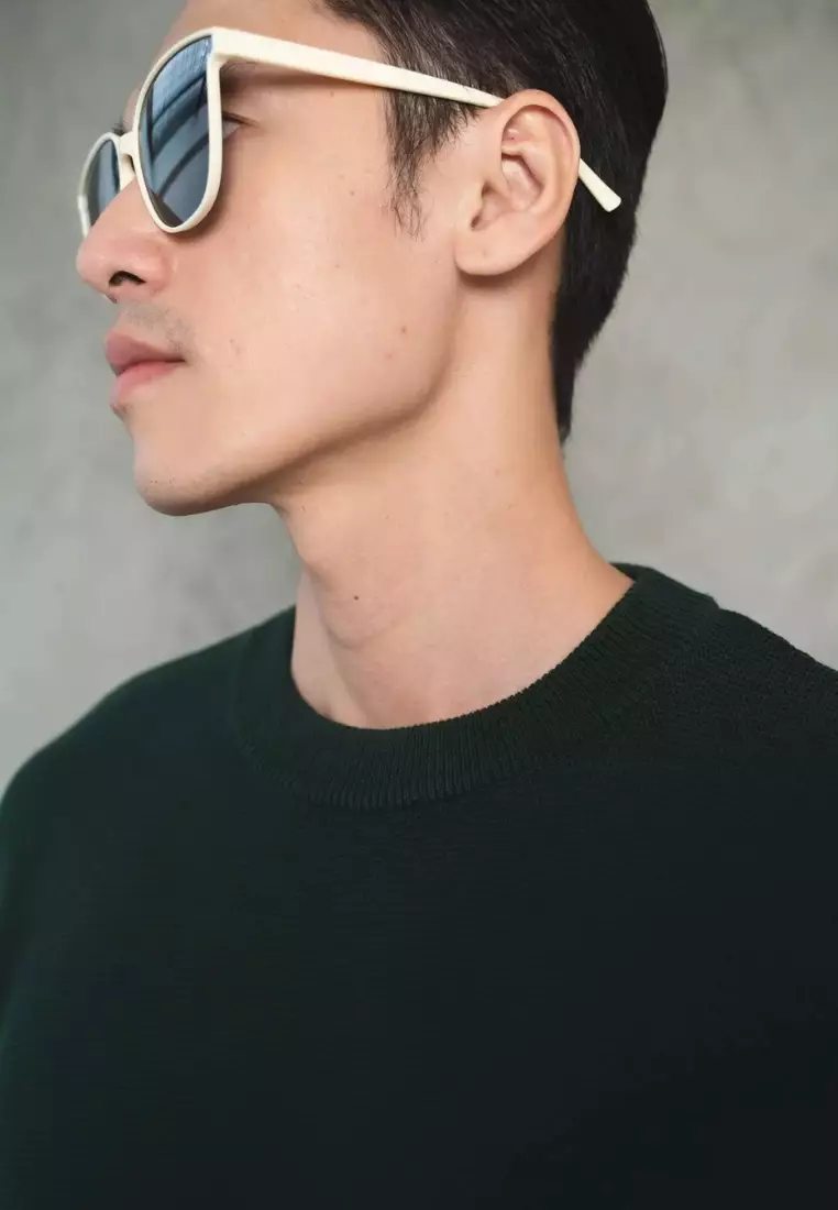 Kale Aiden Bottle Green / Sweater Rajut Lengan Panjang