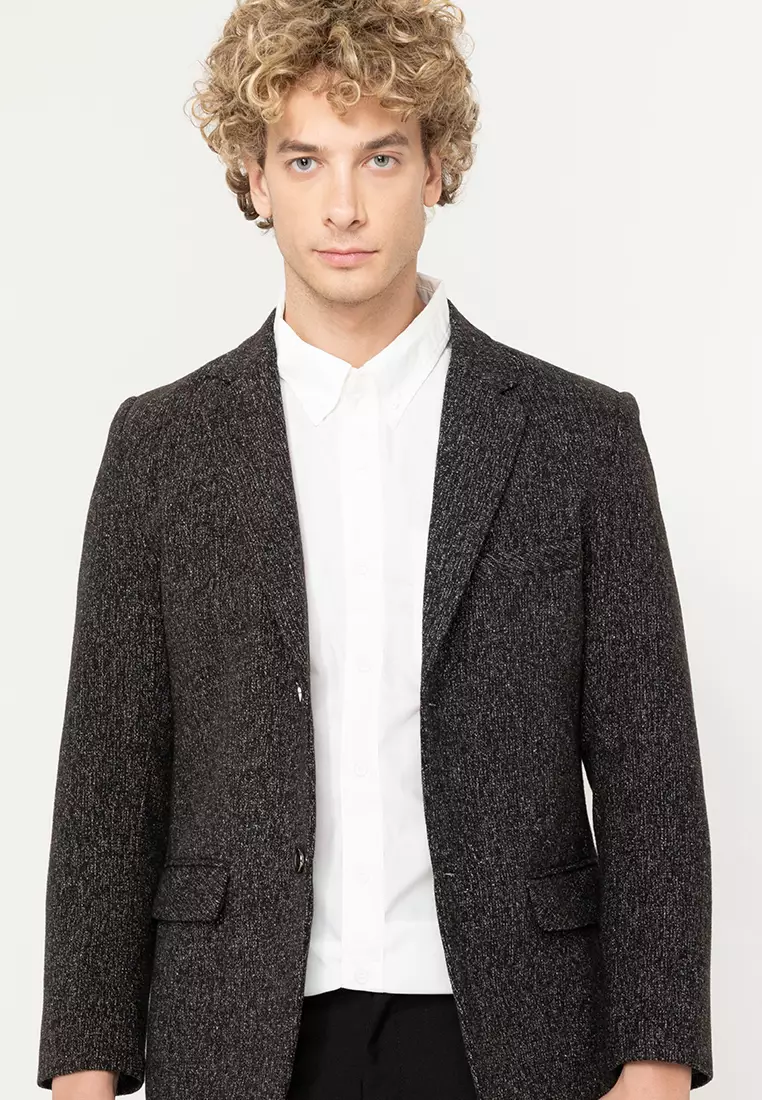 Textured Blazer