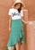Twenty Eight Shoes green VANSA Chiffon Irregular Skirt VCW-Sk6366 9DF2CAA8B13F20GS_2
