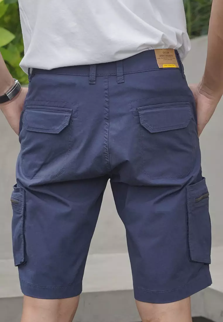 Celana Pendek Cargo Combat Cotton Stretch OXCON Short Pants Midnight Sky
