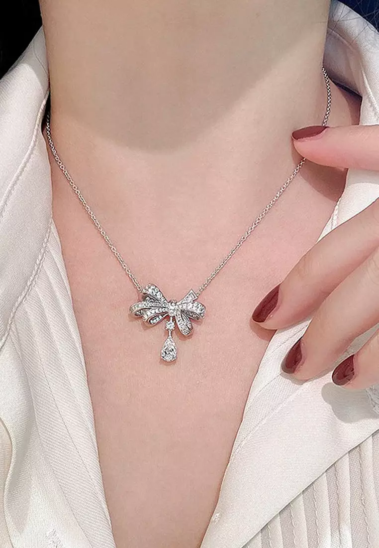Kalung Wanita Berlian Butterfly Korea Fashion Necklace Wanita Perhiasan Wanita