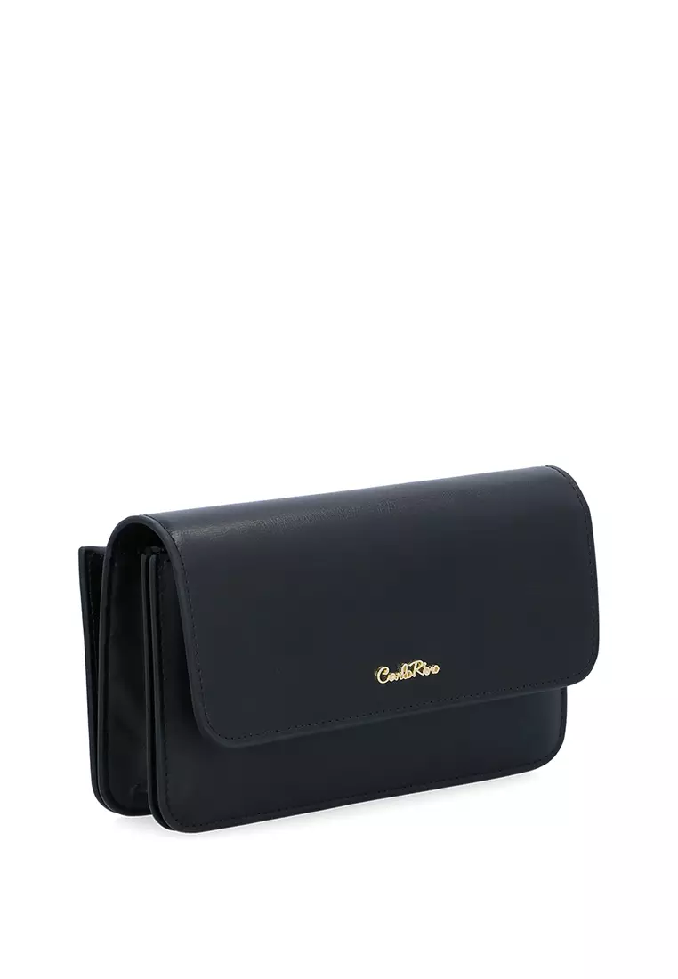 Elise Minimalist Wristlet - Black
