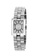 EGLANTINE 銀色 EGLANTINE® Rectangolo Mini 女士鋼石英手錶，白色錶盤，精鋼錶鍊 E024BACE402B81GS_1