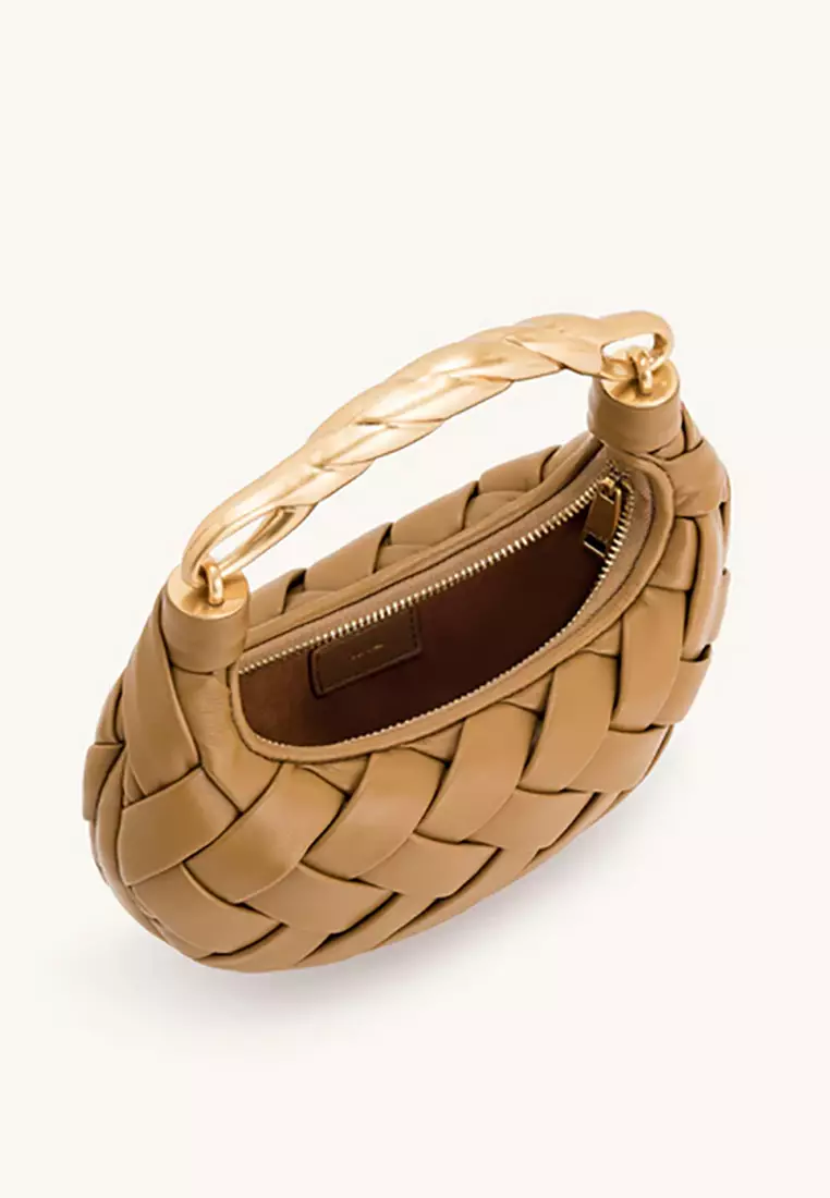 Orla Weave Handbag - Brown