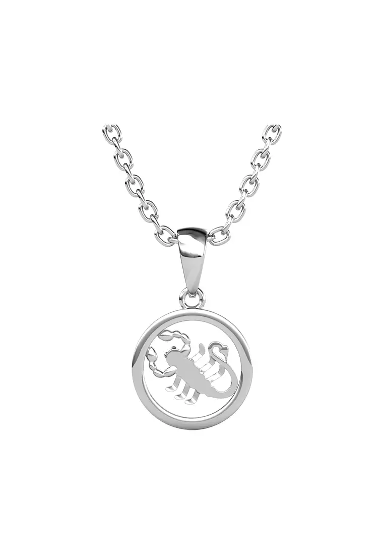Circlet Scorpio Pendant - Kalung Crystal Swarovski by Her Jewellery