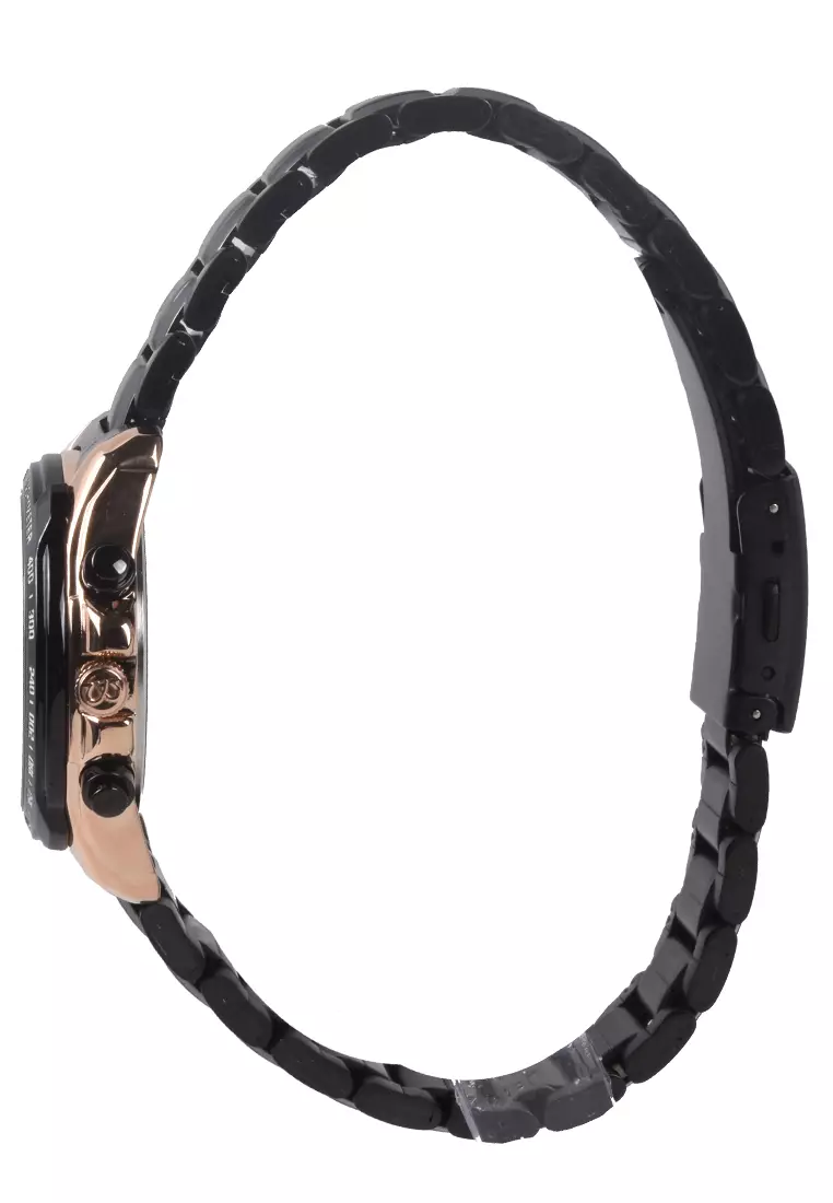 Mirage - Jam Tangan Wanita - Rosegold Black - Stainless Steel - 8305L-B