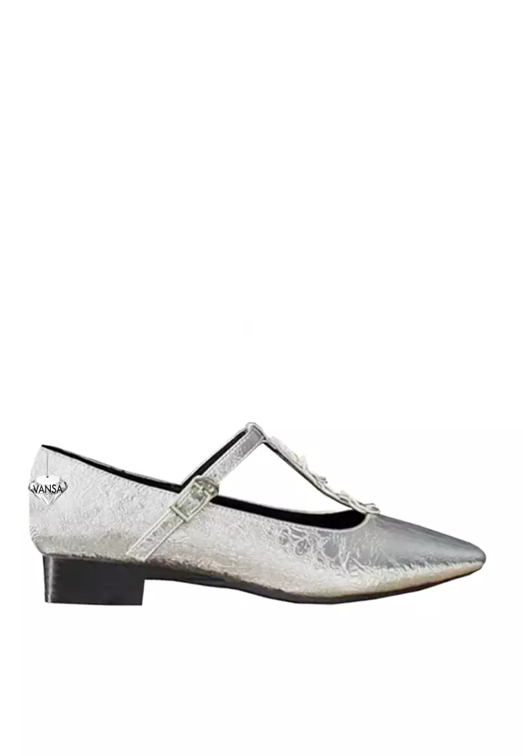 Discount on Twenty Eight Shoes  shoes - SKU: VANSA Floral T-Strap Buckle Mary Jane Shoes VSW-F-M26-2