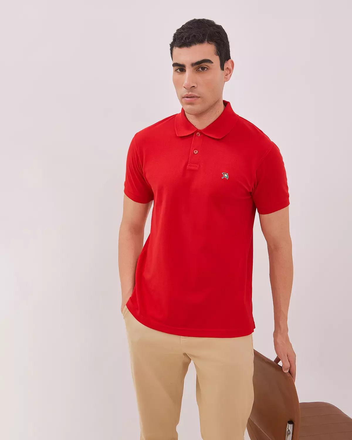 MEN'S BASIC RED POLO SHIRT