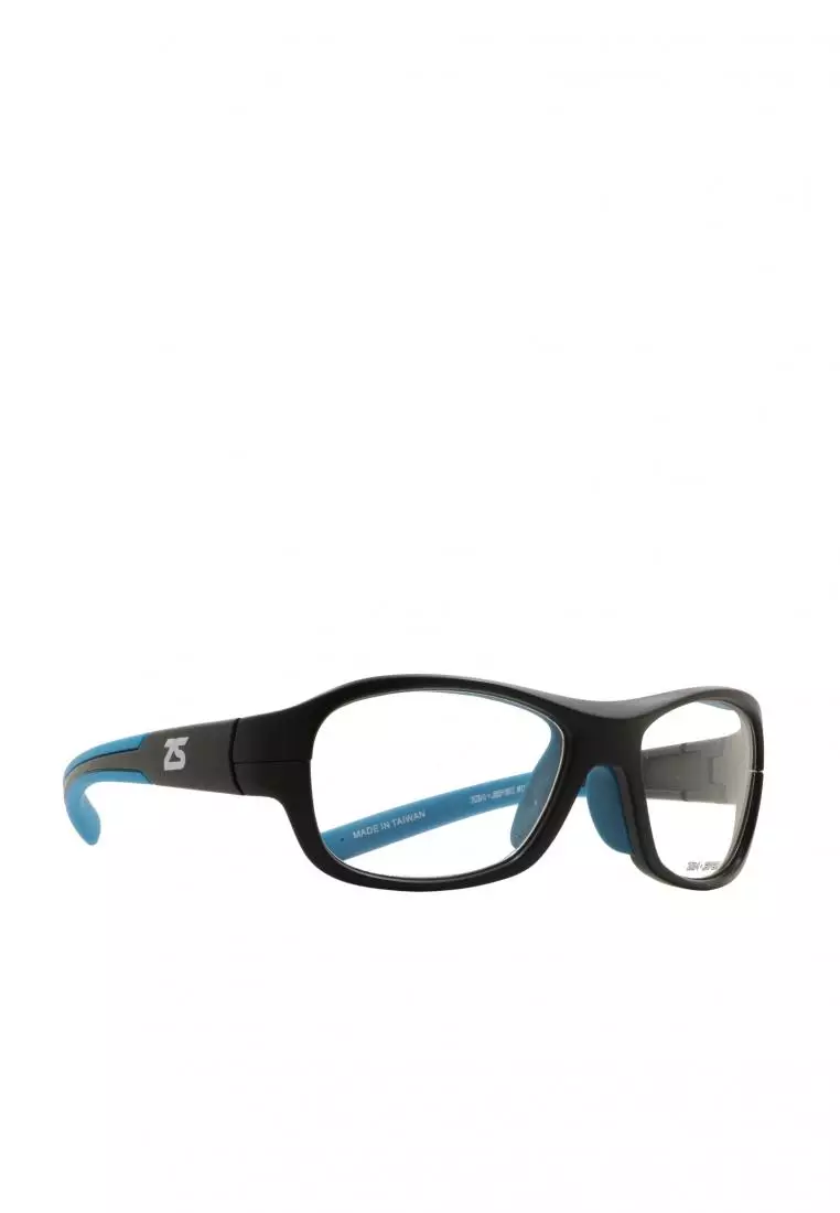 Sports Goggles Basketball Tennis Safety Protective Eyewear 0021 C2 (BLK/L.BLUE)