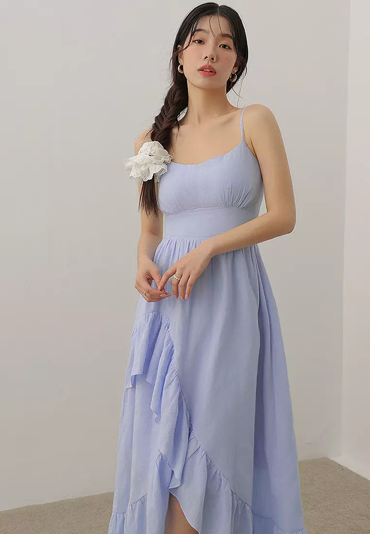 Buy AIR SPACE Ruffled Flowy Skirt Midi Dress Online ZALORA Malaysia