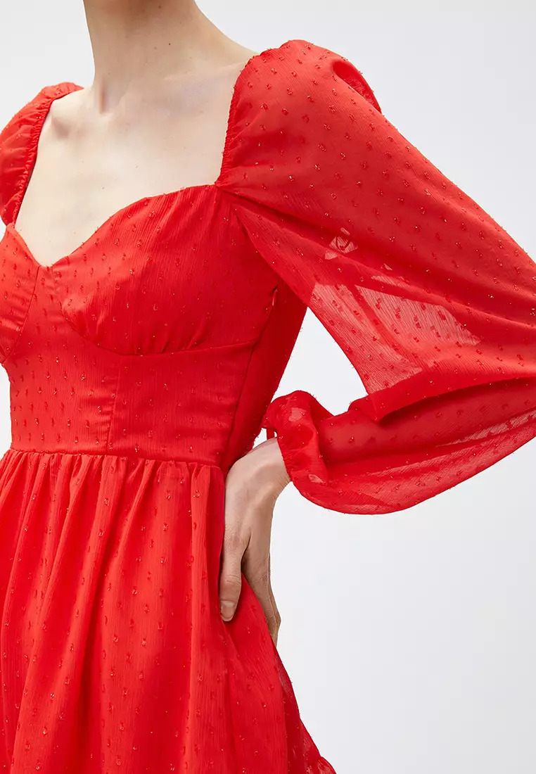 Mini Chiffon Evening Dress